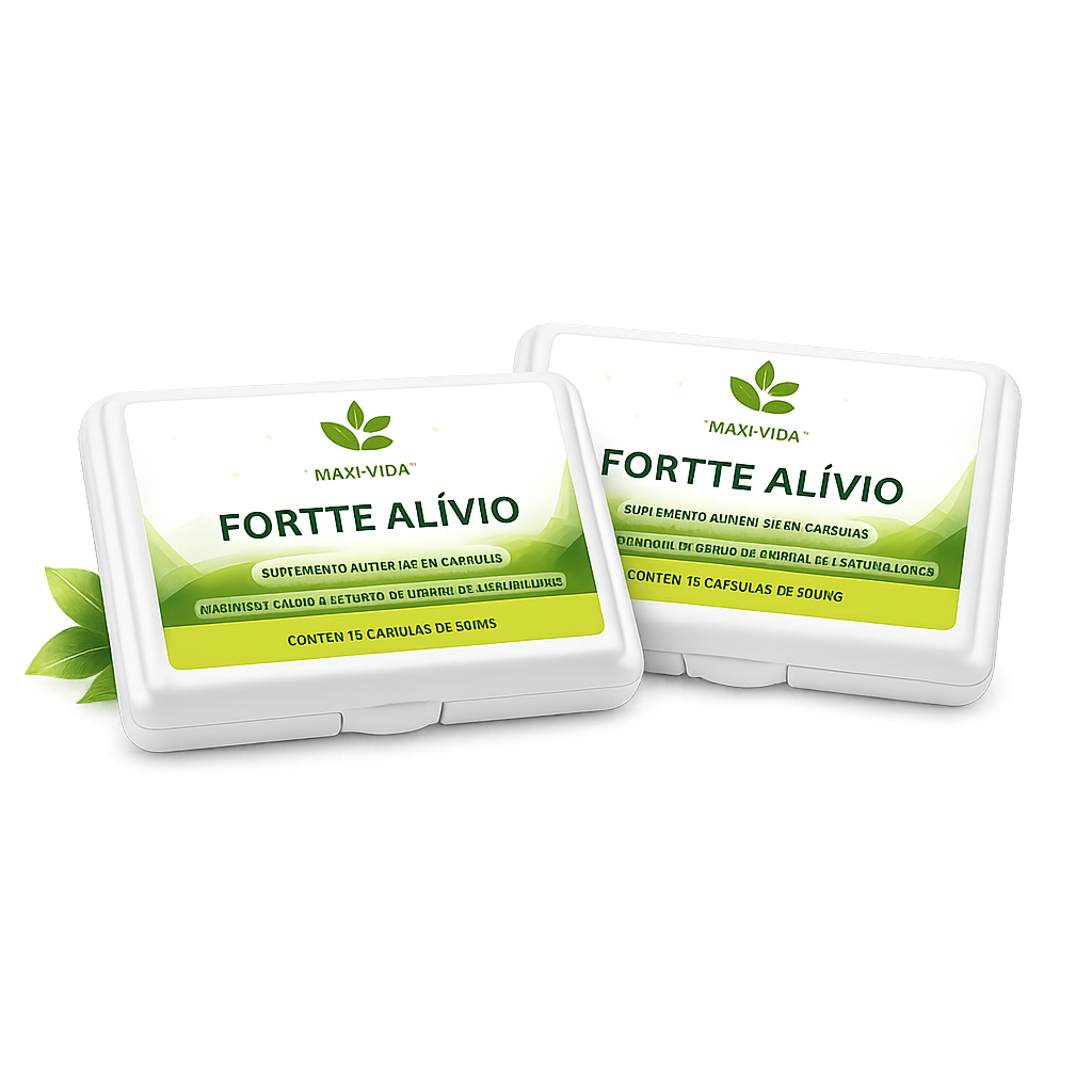 Kit Fortte Alivio Maxx Vida com 2 caixas — 30 cápsulas para 30 dias